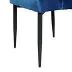 Celeste-Round-5PC-Dining-Set-Table-and-Four-Blue-Fabric-Chairs