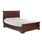 (B4800-58F)-Chateau--Queen-Low-Profile-Bed--Vintage-Cherry