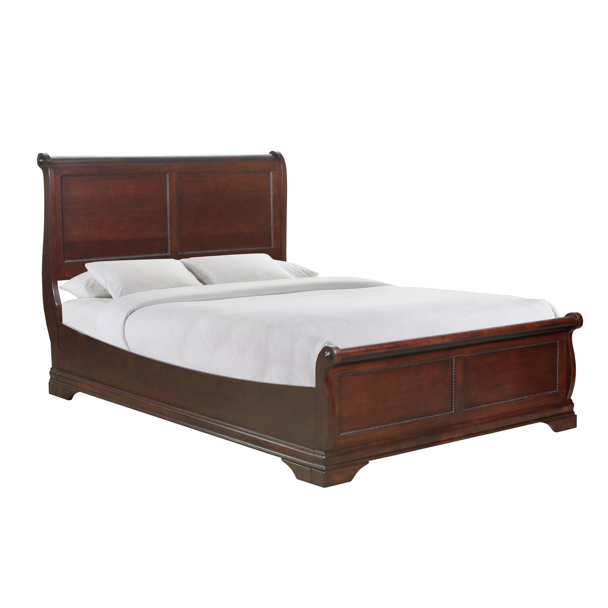 (B4800-68F)-Chateau--King-Low-Profile-Bed--Vintage-Cherry
