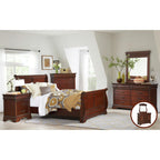 (B4800-11)-Chateau--Seven-Drawer-Dresser-&-Mirror-Set--Vintage-Cherry