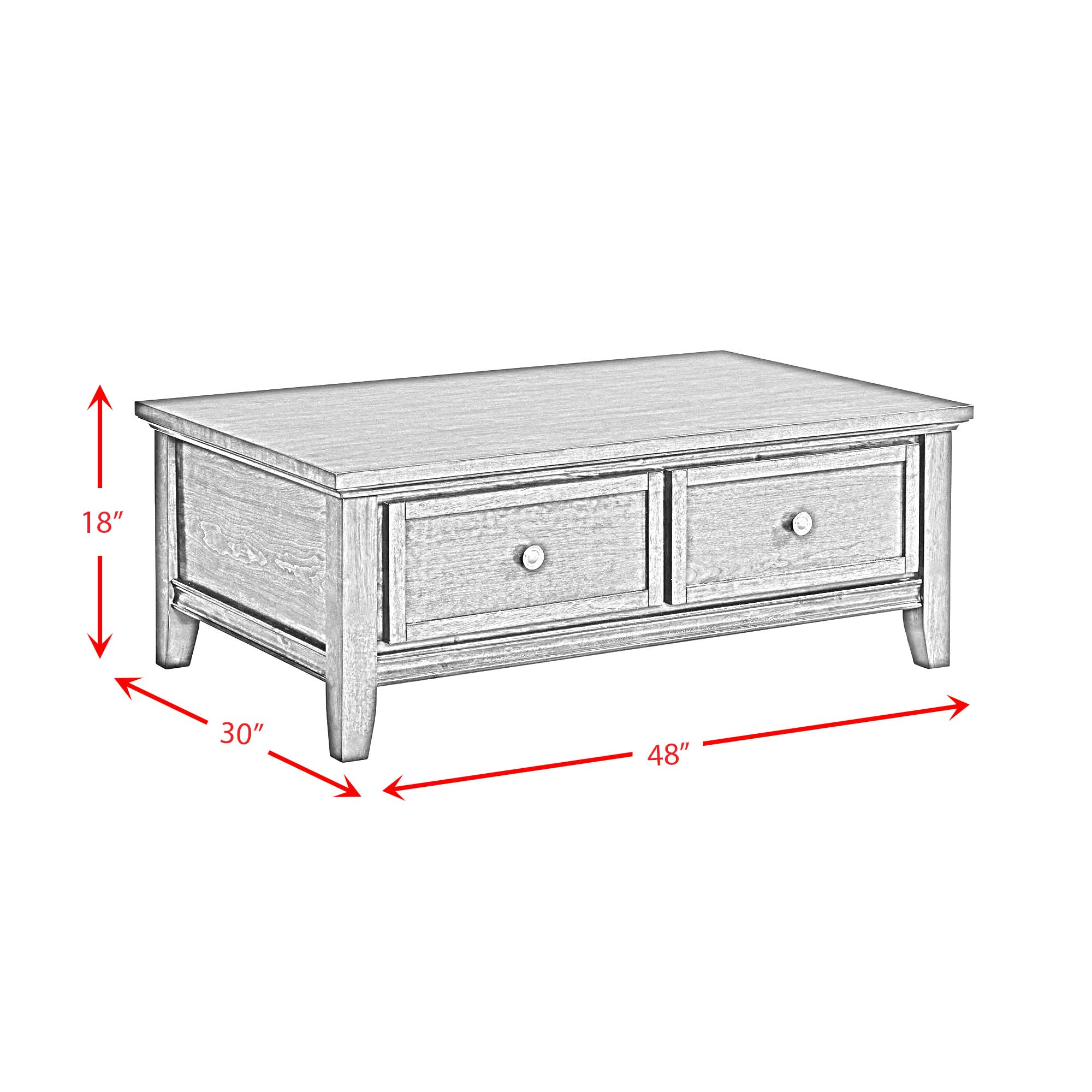 Chatham-2PC-Occasional-Table-Set-in-Cherry-Coffee-Table-&-End-Table