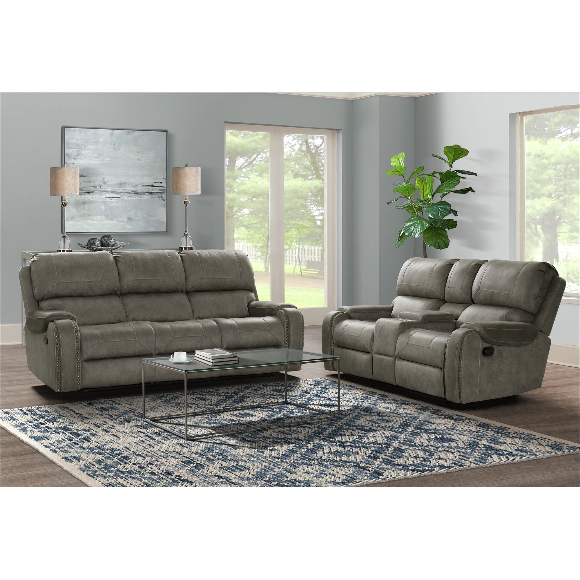 Clayton-Motion-Loveseat-W/-Console-in-Clayton-Grey