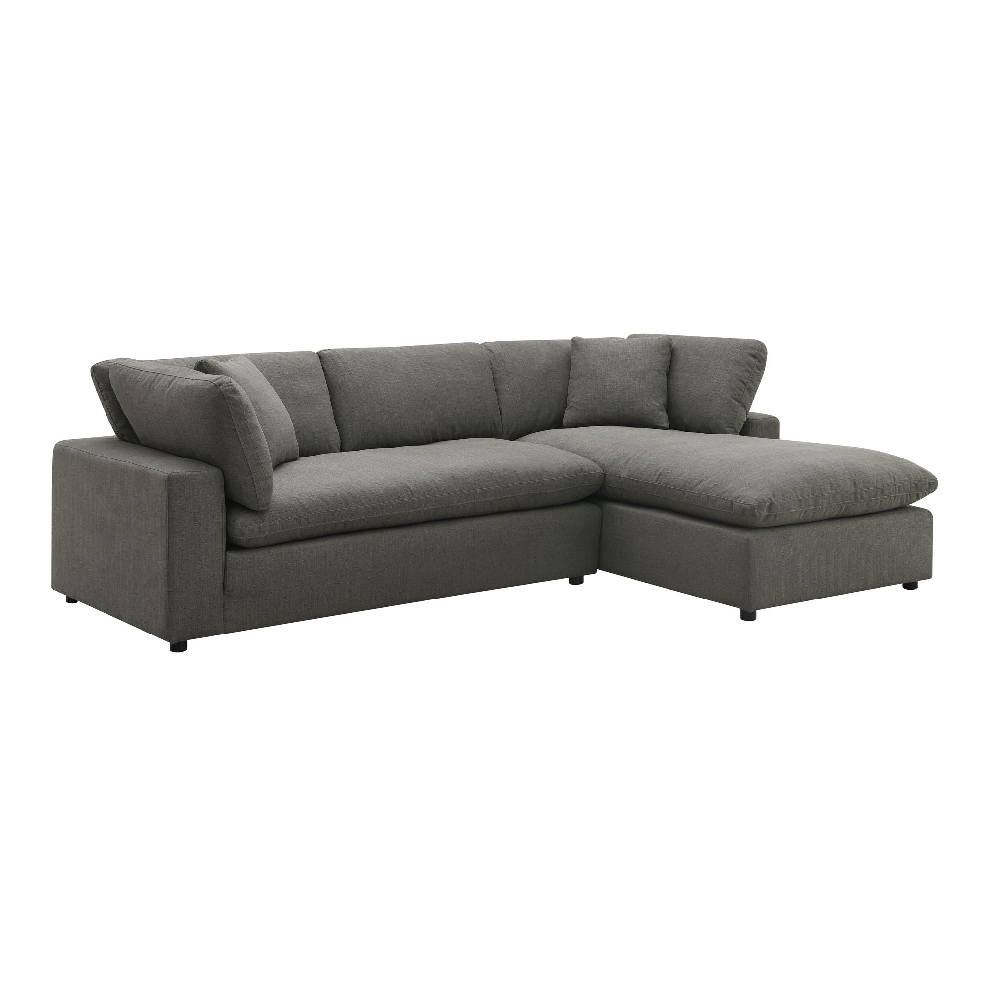 Cloud 9 RHF Chaise in Garrison Charcoal