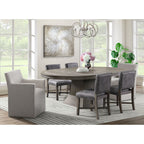 Collins-W/-2-12""-Leaves-7PC-Dining-Set-in-Grey---Table,-Four-Chairs-&-Two-Arm-Chairs