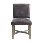Collins-Dining-Side-Chair-W/-Stretcher-W/-Brown-PU-in-Grey-(2-Per-Pack)