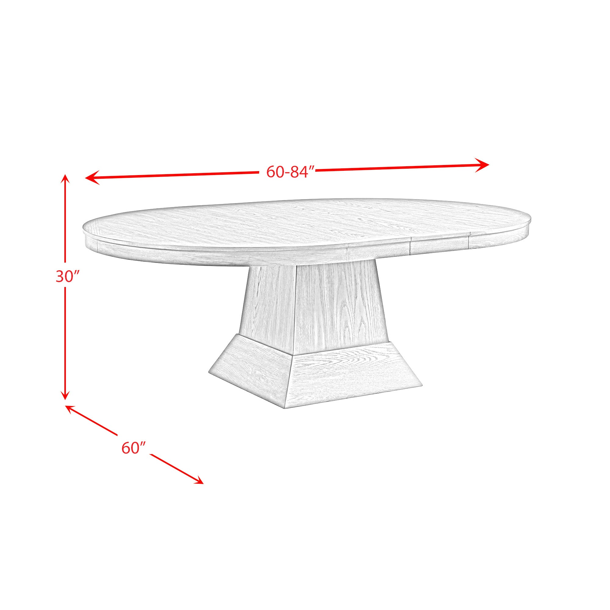 Collins-W/-2-12""-Leaves-5PC-Dining-Set-in-Grey---Table-&-Four-Chairs