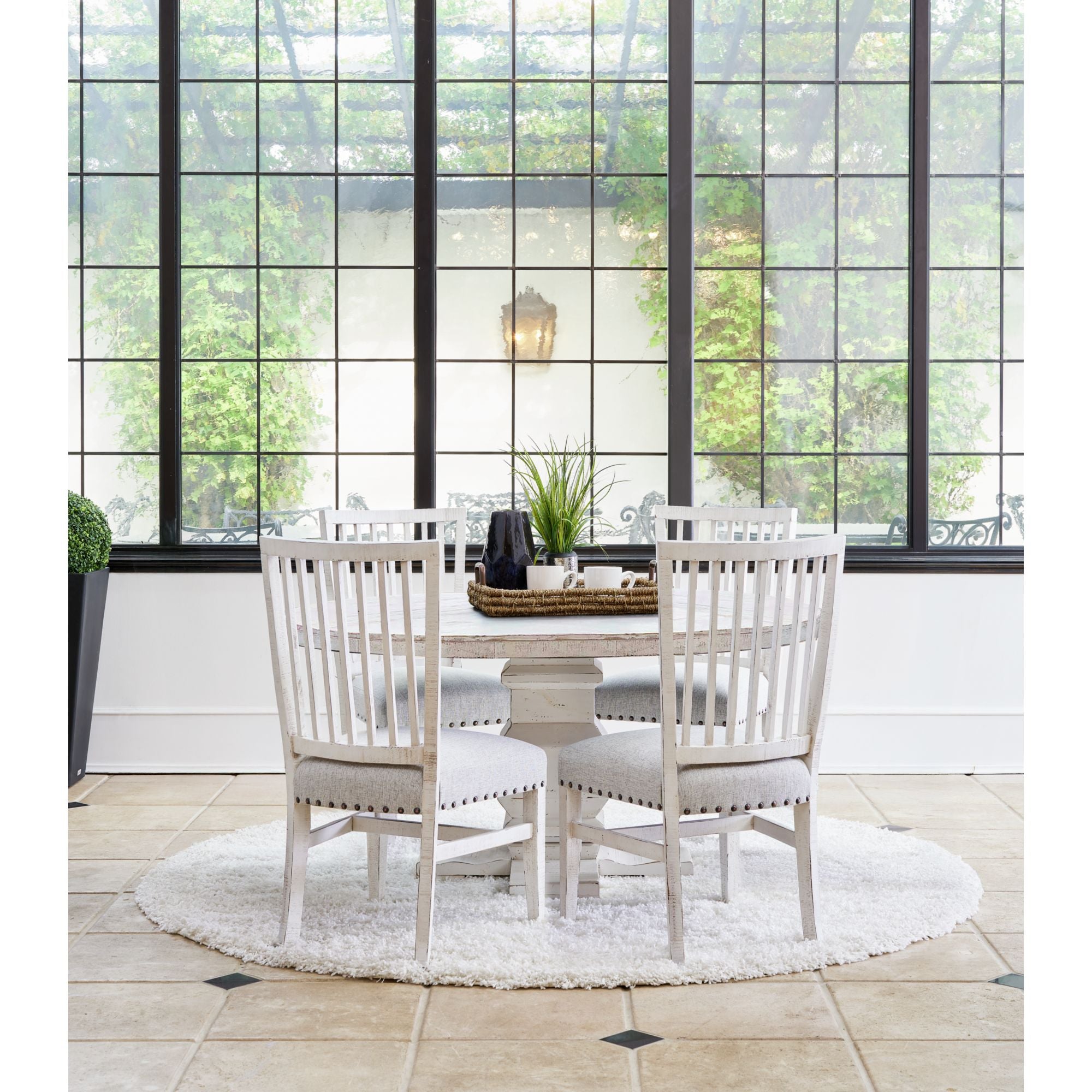 Condesa-5PC-Round-Dining-Set-in-White-Table-&-Four-Wing-Slat-Back-Chairs