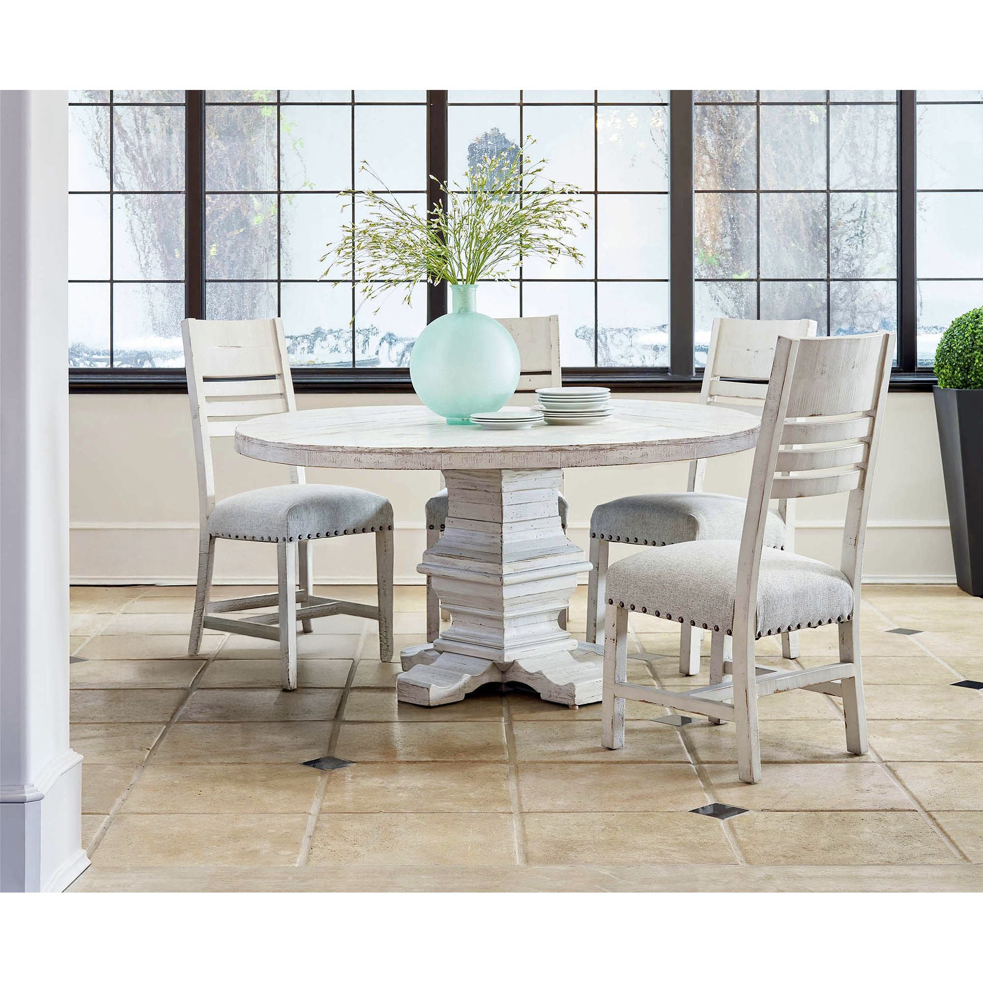Condesa-5PC-Round-Dining-Set-in-White-Table-&-Four-Wooden-Back-Chairs