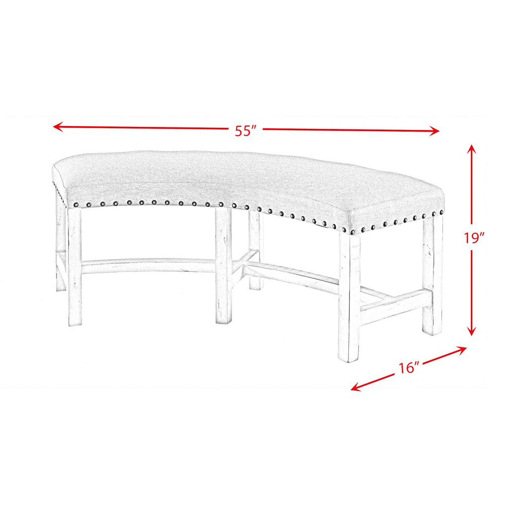 Condesa-White-Round-Bench