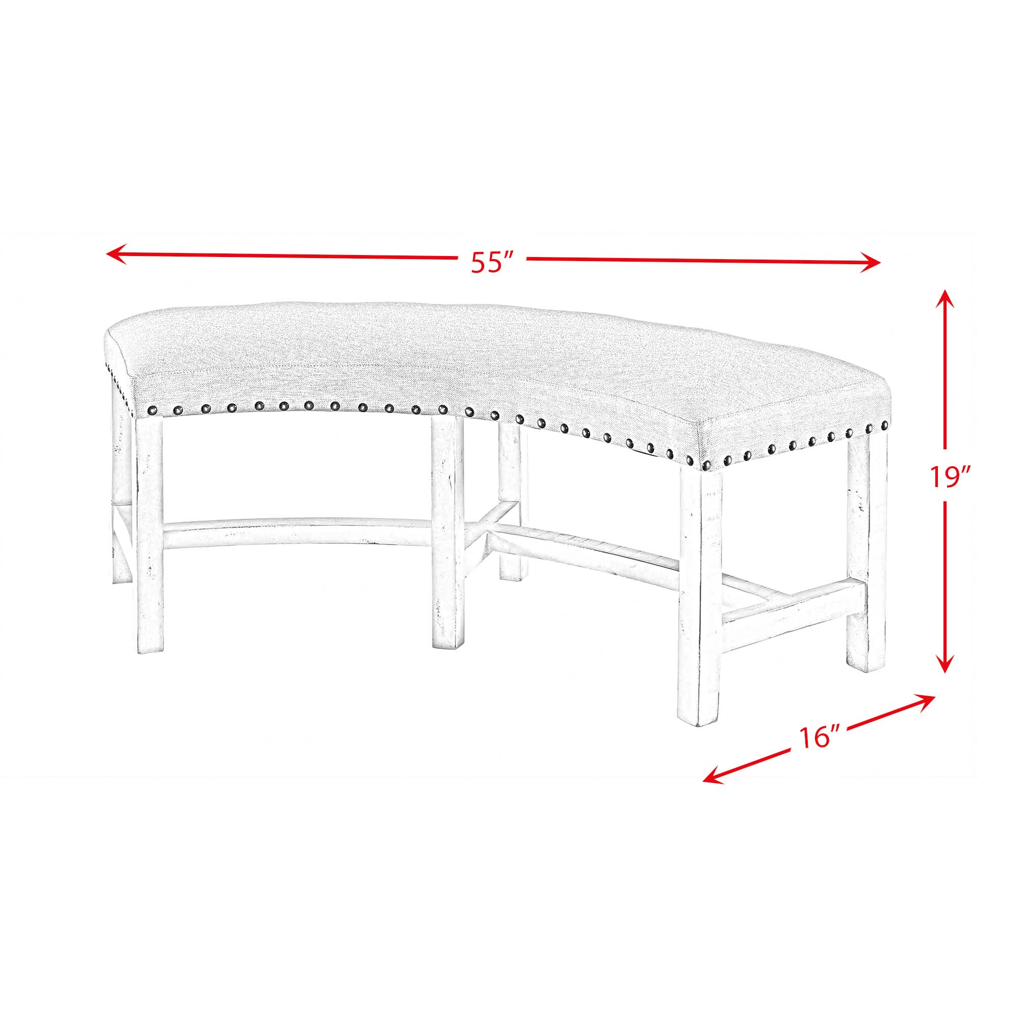 Condesa-White-Round-Bench