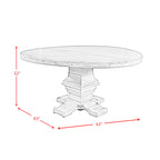 Condesa-5PC-Round-Dining-Set-in-White-Table-&-Four-Fabric-Back-Chairs