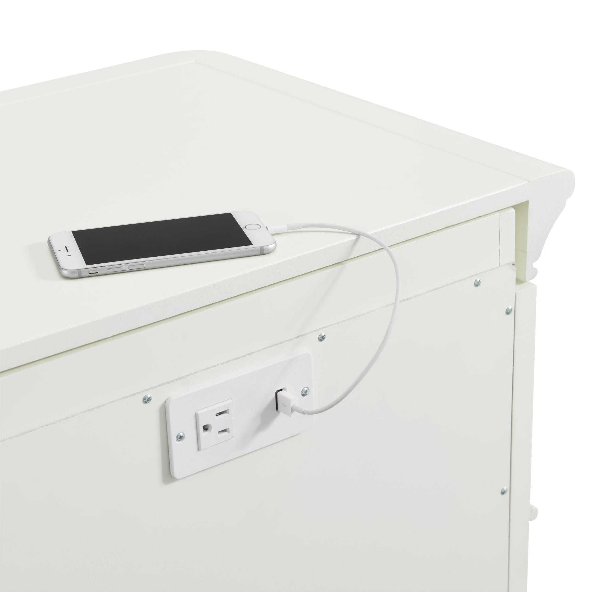 Coy-Side-Table-W/Power-Port-USB-in-White-(3A-Packing)