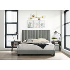 Coyote-King-Bed-W/Carroll-Grey-w/Two-End-Table-(3A-Packing)