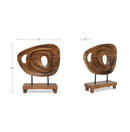 Saddler Sculpture Natural Acacia
