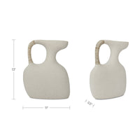 Vila 13In Sculptural Vessel Cream White