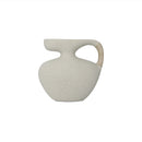 Vila 9.5In Sculptural Vessel Cream White