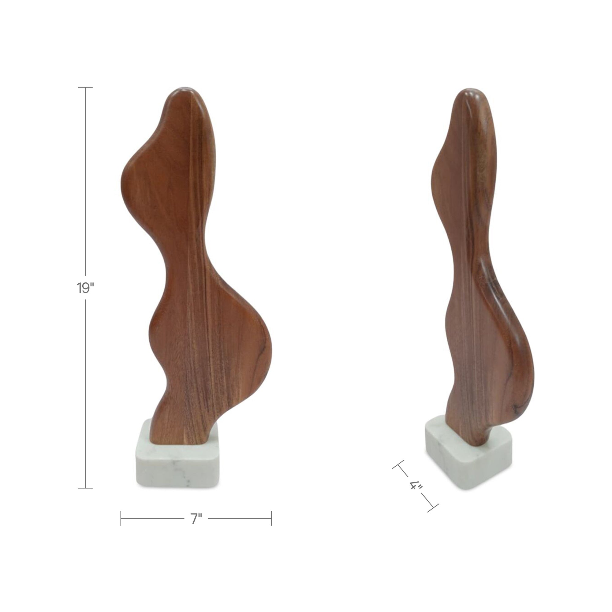 Eon Wood And Marble Sculpture 2