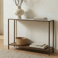 Bottego Console Table Antique Copper