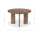 Lia Round Dining Table Dark Brown