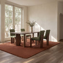 Lia Rectangular Dining Table Dark Brown