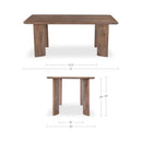 Lia Rectangular Dining Table Dark Brown