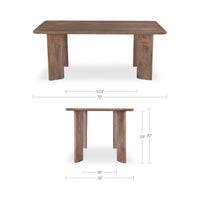 Lia Rectangular Dining Table Dark Brown
