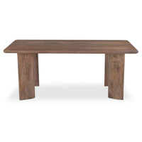 Lia Rectangular Dining Table Dark Brown