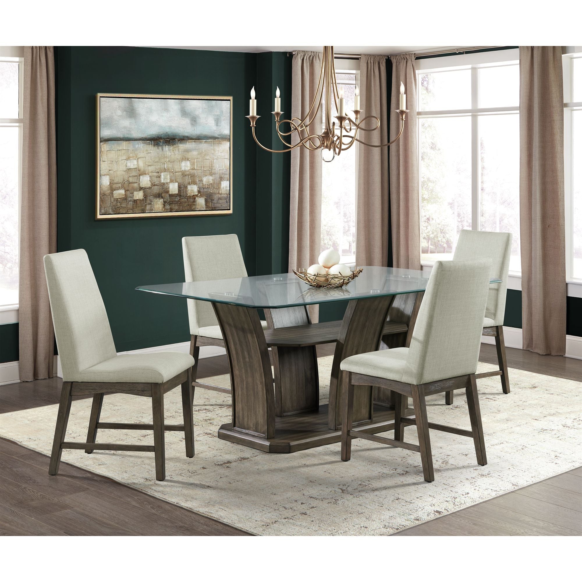 Dapper-5PC-Rectangular-Standard-Height-Dining-Set-in-Walnut-Table-&-Four-Chairs