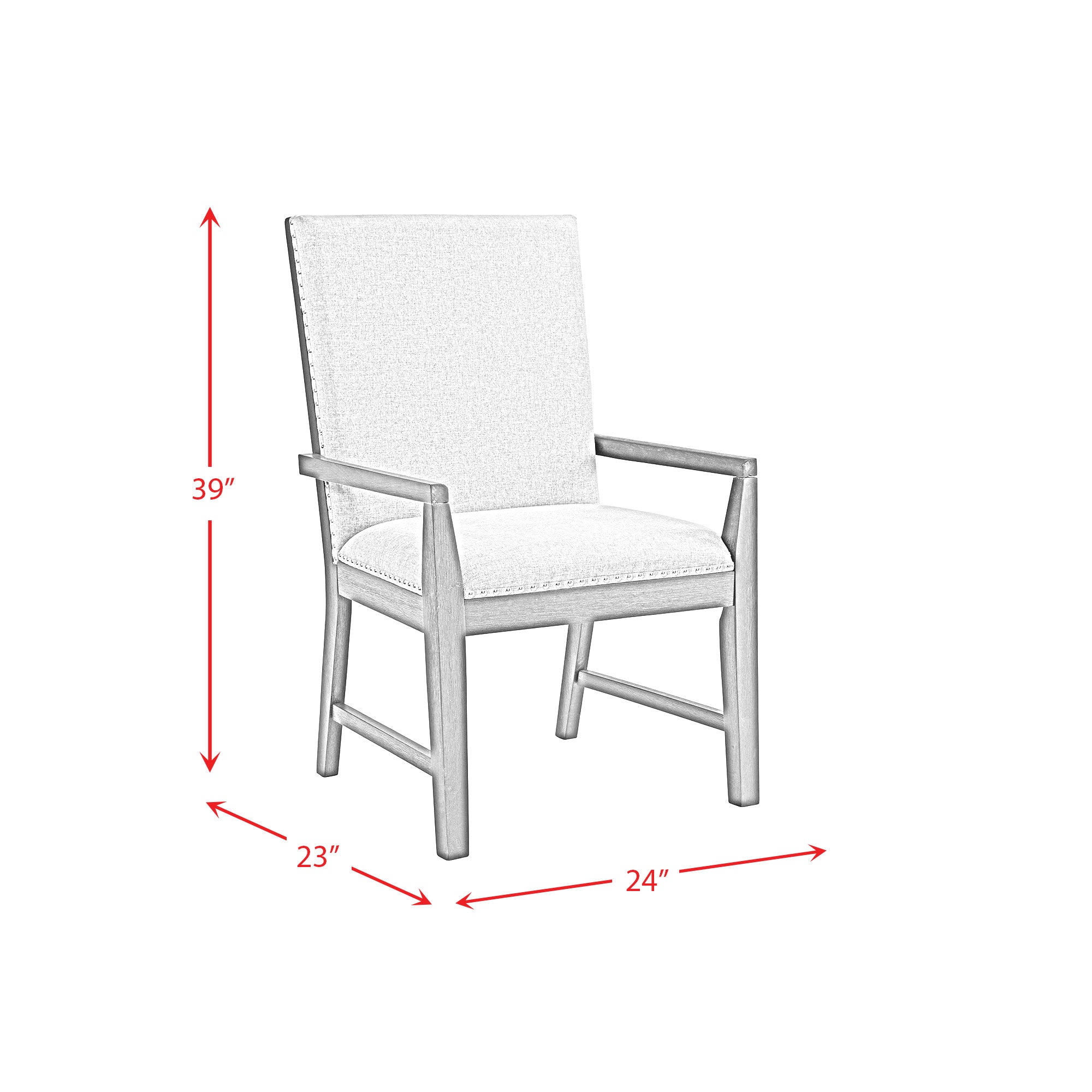 Donovan-7PC-Standard-Height-Dining-Set-Table,-Four-Side-Chairs-&-Two-Arm-Chairs-in-Gray