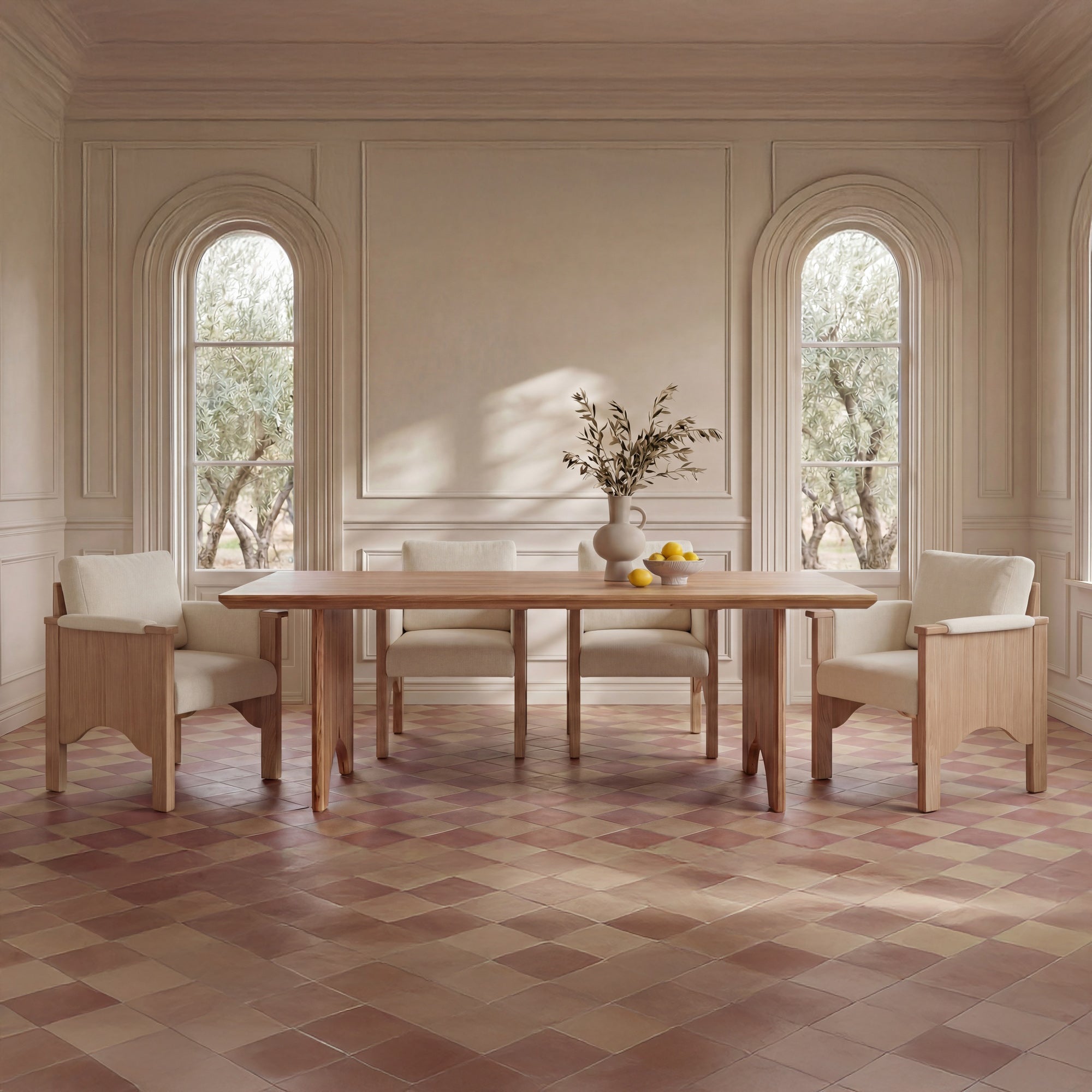 Bauer Dining Chair Cream