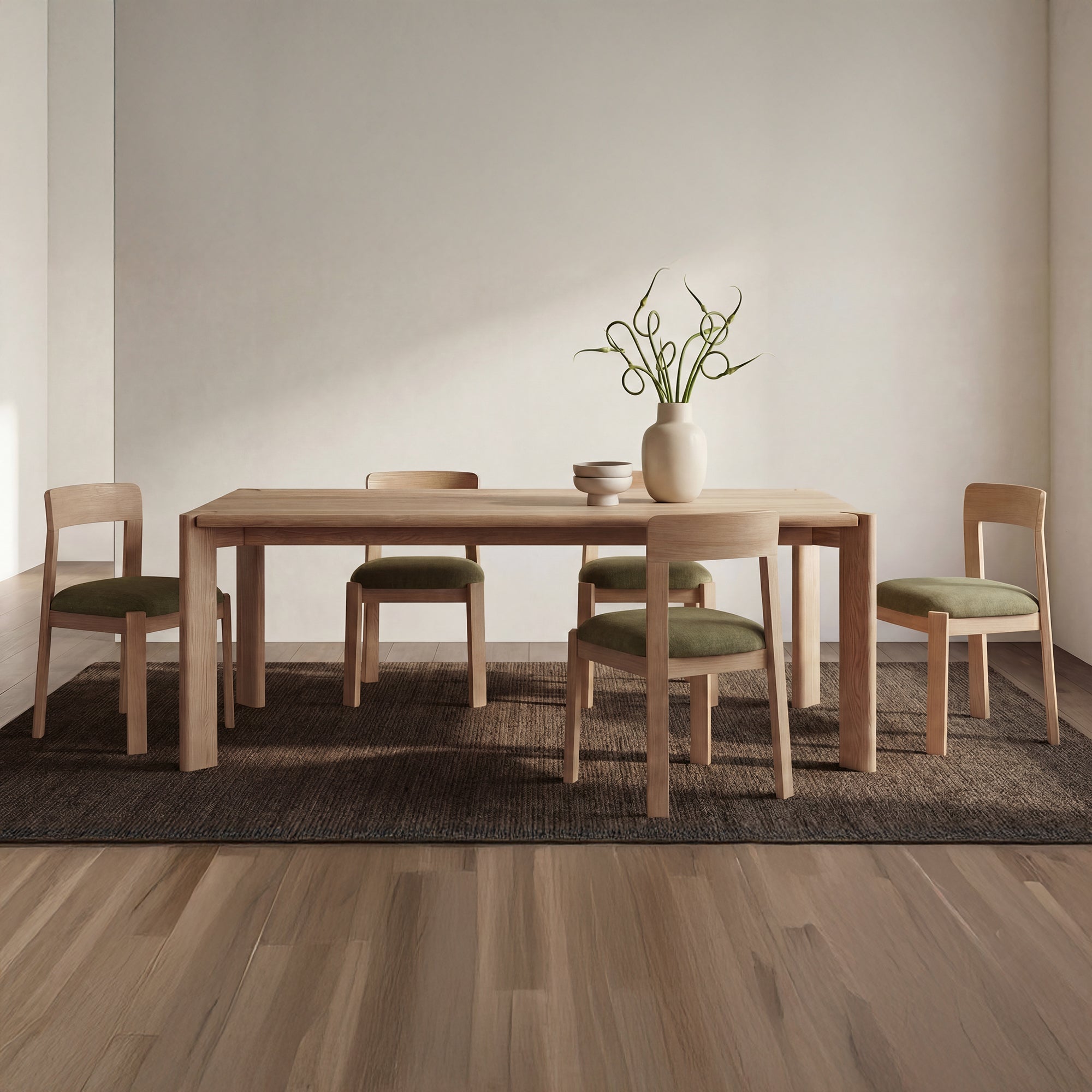 Oli Dining Chair Dark Green-Set of Two