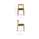 Oli Dining Chair Dark Green-Set of Two