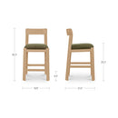 Oli Counter Stool Dark Green