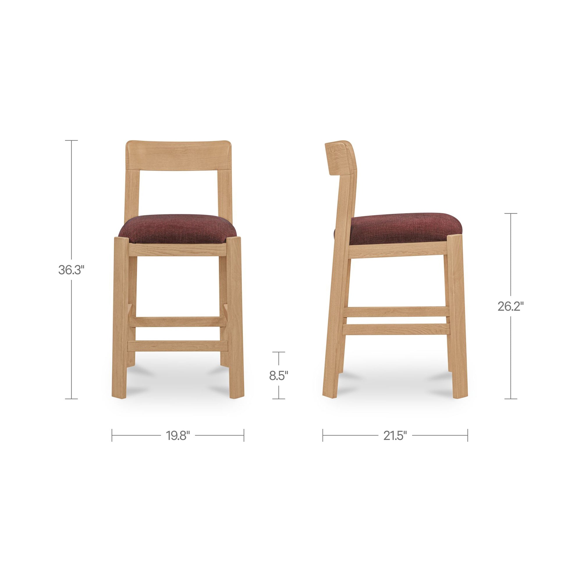 Oli Counter Stool Berry
