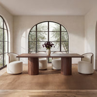 Rossi Swivel Dining Chair Cream