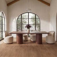 Rossi Swivel Dining Chair Stripe