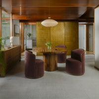 Rossi Swivel Dining Chair Berry