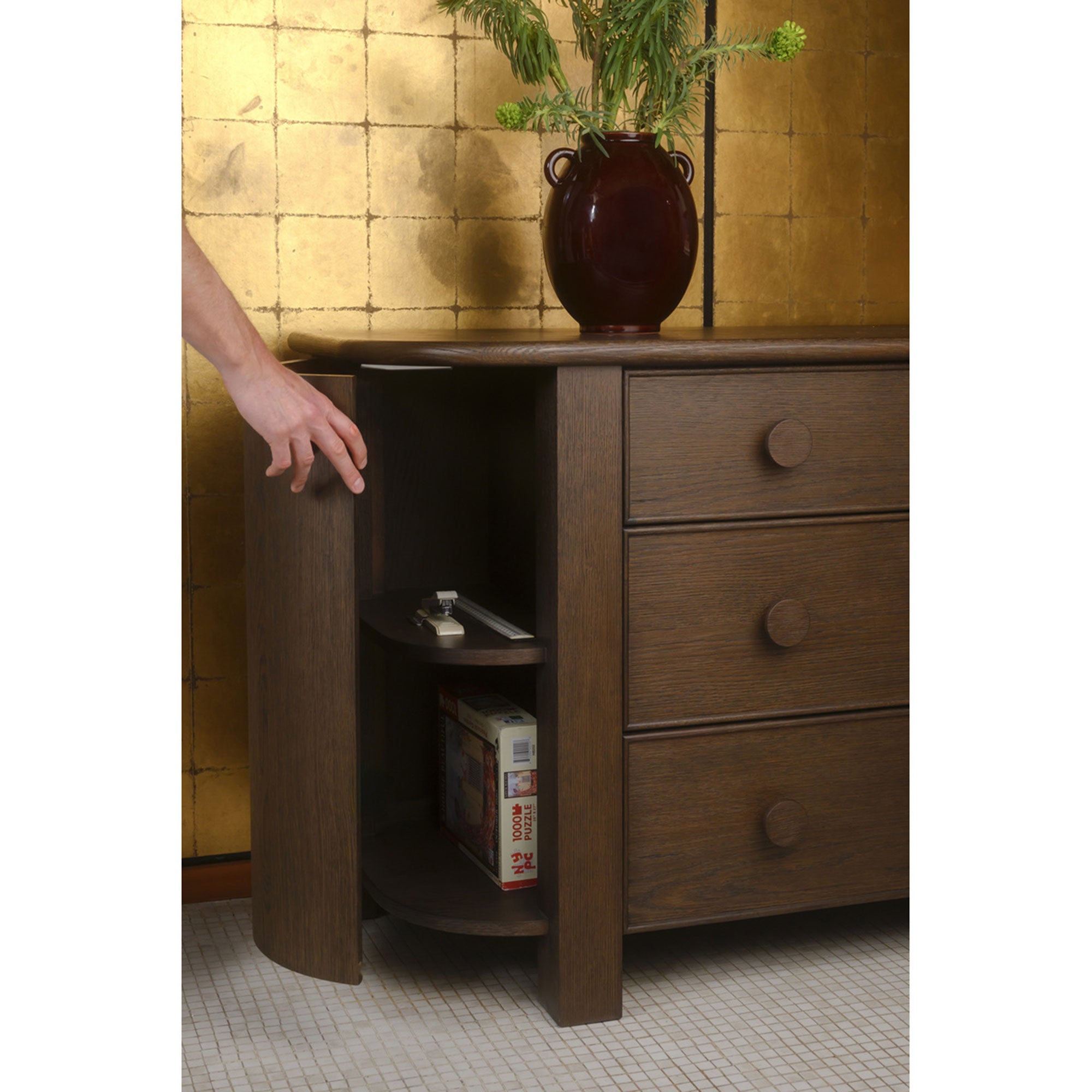 Loren 6 Drawer Dresser Dark Brown