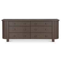 Loren 6 Drawer Dresser Dark Brown