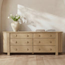 Loren 6 Drawer Dresser Natural