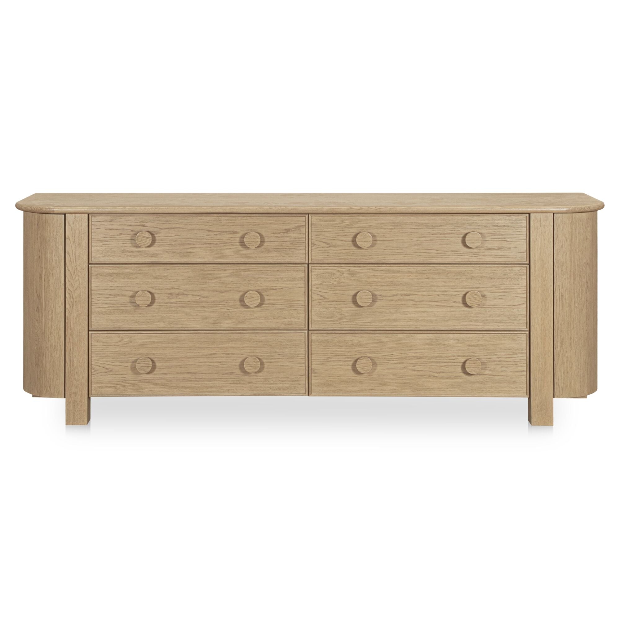 Loren 6 Drawer Dresser Natural