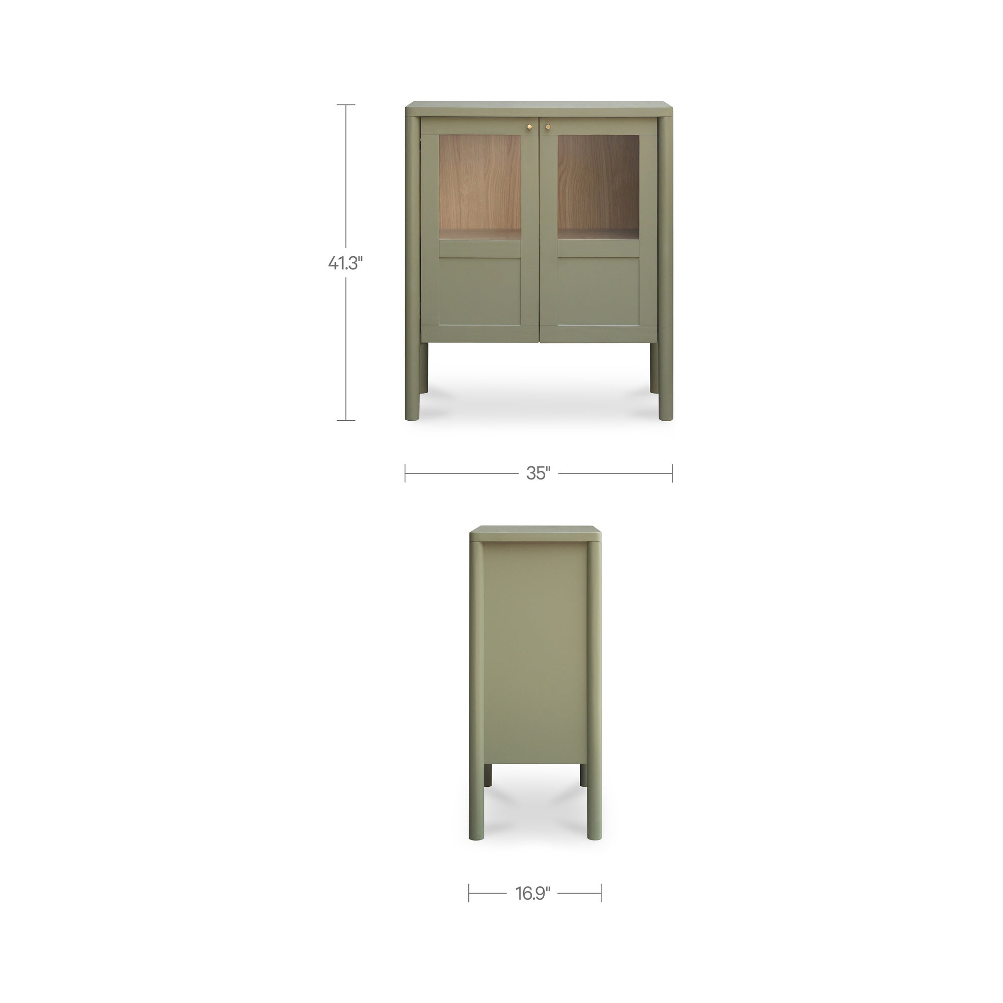 Hannah Cabinet Green