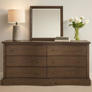 Clarence 6 Drawer Dresser Warm Brown