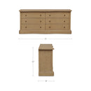 Clarence 6 Drawer Dresser Natural