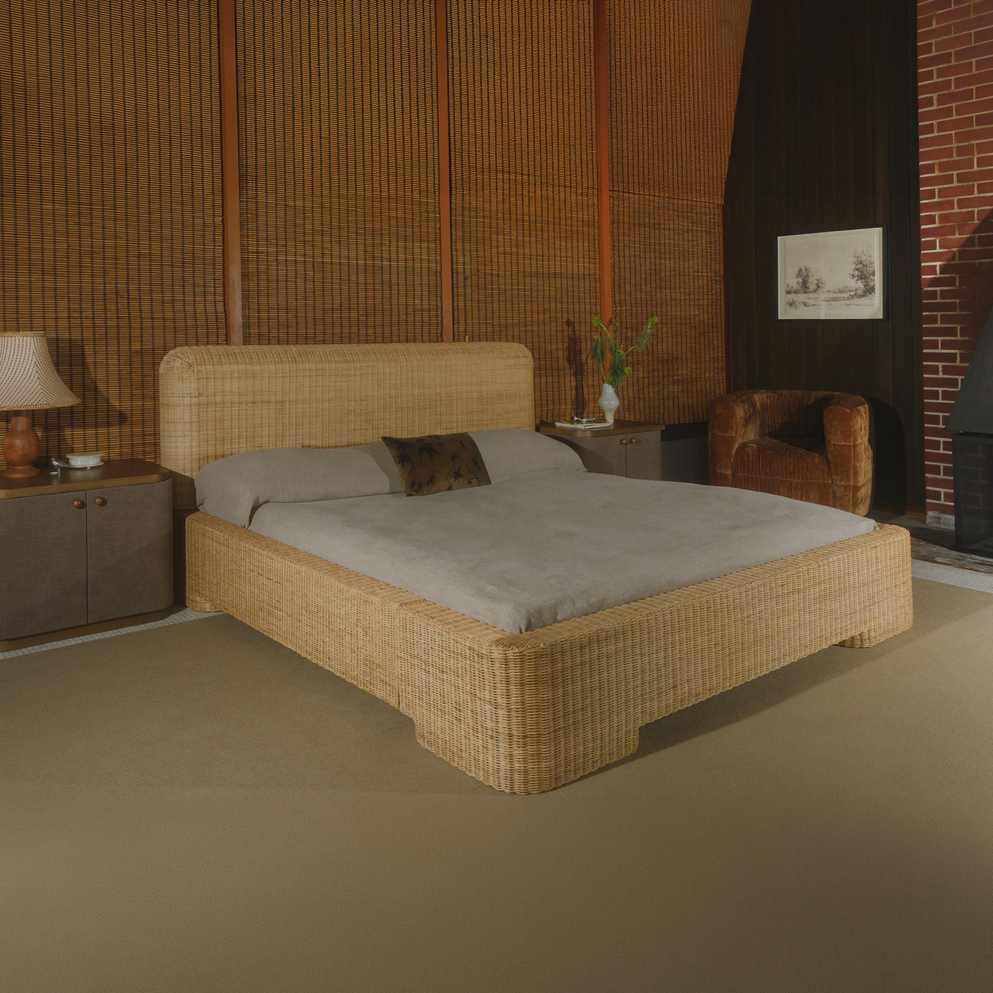 Claudia Bed Queen Natural
