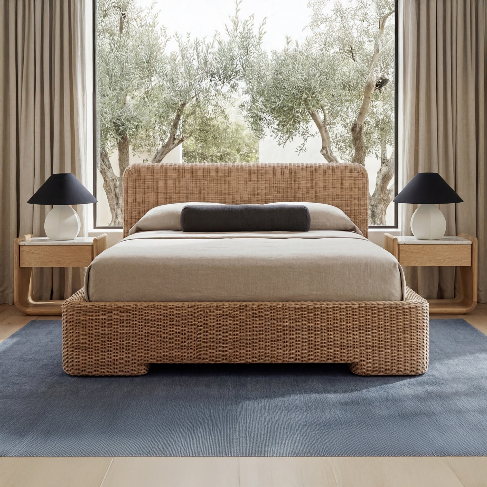 Claudia Bed King Natural