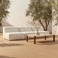 Kaia Outdoor Coffee Table Dark Brown