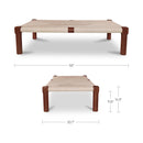 Kaia Outdoor Coffee Table Dark Brown