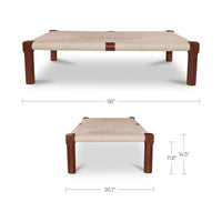 Kaia Outdoor Coffee Table Dark Brown
