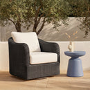 Bodhi Outdoor Swivel Accent Chair  Charcoal
